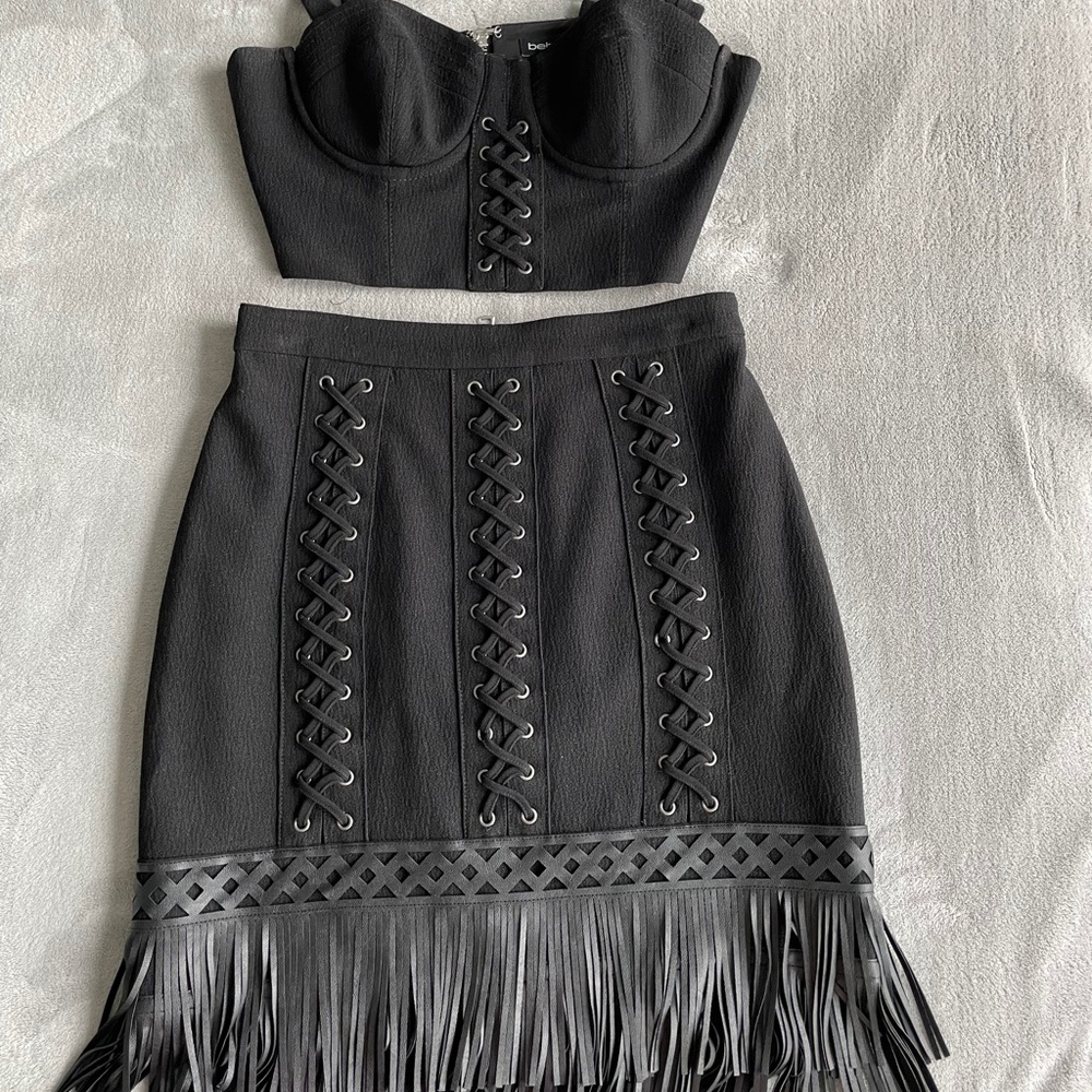 Bebe top and skirt